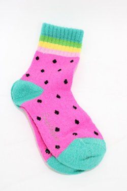画像1: Candy Stripper / WATERMELON SOCKS   H-26-02-23-1007-PU-ZA-AK-ZH