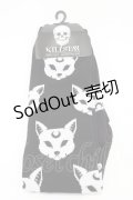 KILL STAR / ハイソックス  ブラック H-26-02-23-1010-SL-ZA-KB-ZH