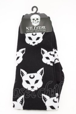 画像1: KILL STAR / ハイソックス  ブラック H-26-02-23-1010-SL-ZA-KB-ZH