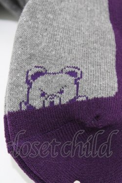画像2: HYSTERIC GLAMOUR / ソックス  パープル×グレー H-26-02-23-1011-PU-ZA-KB-ZH