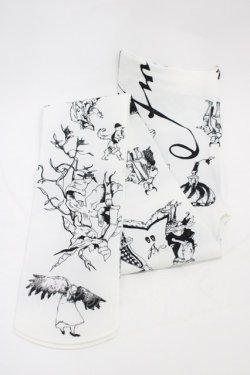 画像1: ネバアランド / 100人の友達タイツ  白×黒 H-26-02-23-1019-LO-ZA-KB-ZH