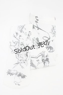 画像1: ネバアランド / 100人の友達タイツ  白×黒 H-26-02-23-1019-LO-ZA-KB-ZH