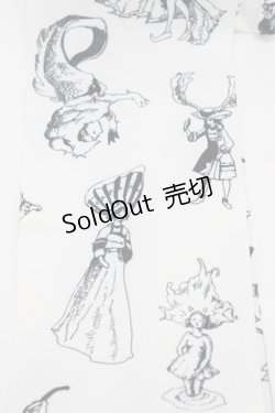 画像2: ネバアランド / 100人の友達タイツ  白×黒 H-26-02-23-1019-LO-ZA-KB-ZH