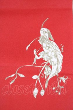 画像2: ネバアランド / 葉っぱの妖精タイツ  赤 H-26-02-23-1021-LO-ZA-KB-ZH