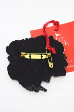 画像2: ネバアランド / 彗星の名札ブローチ  白×黒 H-26-02-23-1025-LO-ZA-KB-ZH