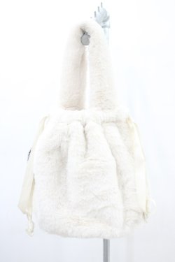 画像2: Candy Stripper / PEPE FUR HAND BAG  アイボリー H-26-02-23-1033-PU-BG-AK-ZH
