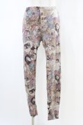 HYSTERIC GLAMOUR / プリントレギンス  ブラウン H-26-02-23-1037-PU-PA-KB-ZH