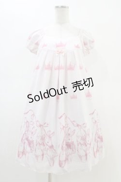 画像1: Emily Temple cute / Crown BUNNYワンピース  ピンク H-26-02-23-1038-ET-OP-KB-ZH