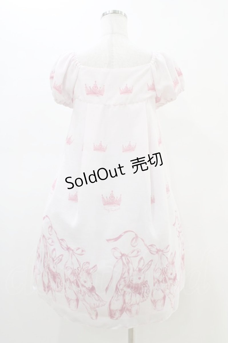 画像2: Emily Temple cute / Crown BUNNYワンピース  ピンク H-26-02-23-1038-ET-OP-KB-ZH (2)
