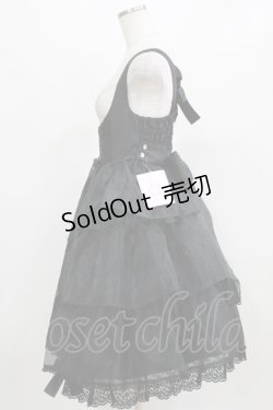 画像2: metamorphose / Mellifluous フロントあきフリルジャンパースカート サイズ1 ブラック H-26-02-23-001-ME-OP-NS-ZH