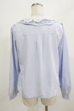 画像3: axes femme POETIQUE / レースビック襟ブラウス M サックス H-26-02-23-048-AX-TO-NS-ZH