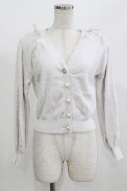 画像1: LODISPOTTO / レースアップカーディガン M ホワイト H-26-02-23-060-LO-TO-NS-ZH