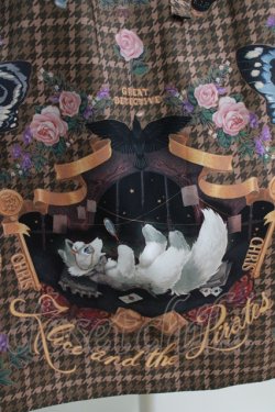 画像4: ALICE and the PIRATES / Dual face 〜phantom and truth〜柄ジャンパースカートII Free ブラウン H-26-02-23-006-PA-OP-NS-ZH