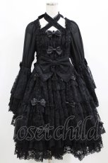 画像1: metamorphose / 【プラスサイズ】追憶の姫君ドレス プラスサイズ ブラック H-26-02-23-002-ME-OP-NS-ZH (1)