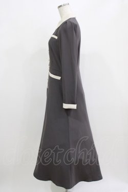 画像2: an another angelus / バイカラーレトロシャツワンピース Free CHARCOAL H-26-02-23-013-CA-OP-NS-ZH