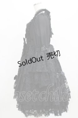 画像2: metamorphose / 【プラスサイズ】追憶の姫君ドレス プラスサイズ ブラック H-26-02-23-002-ME-OP-NS-ZH