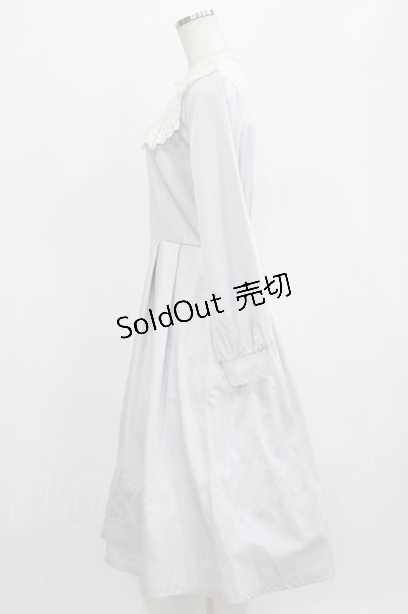 画像2: axes femme kawaii / ヨークレース切替ワンピース M ブルー H-26-02-23-016-AX-OP-NS-ZH (2)