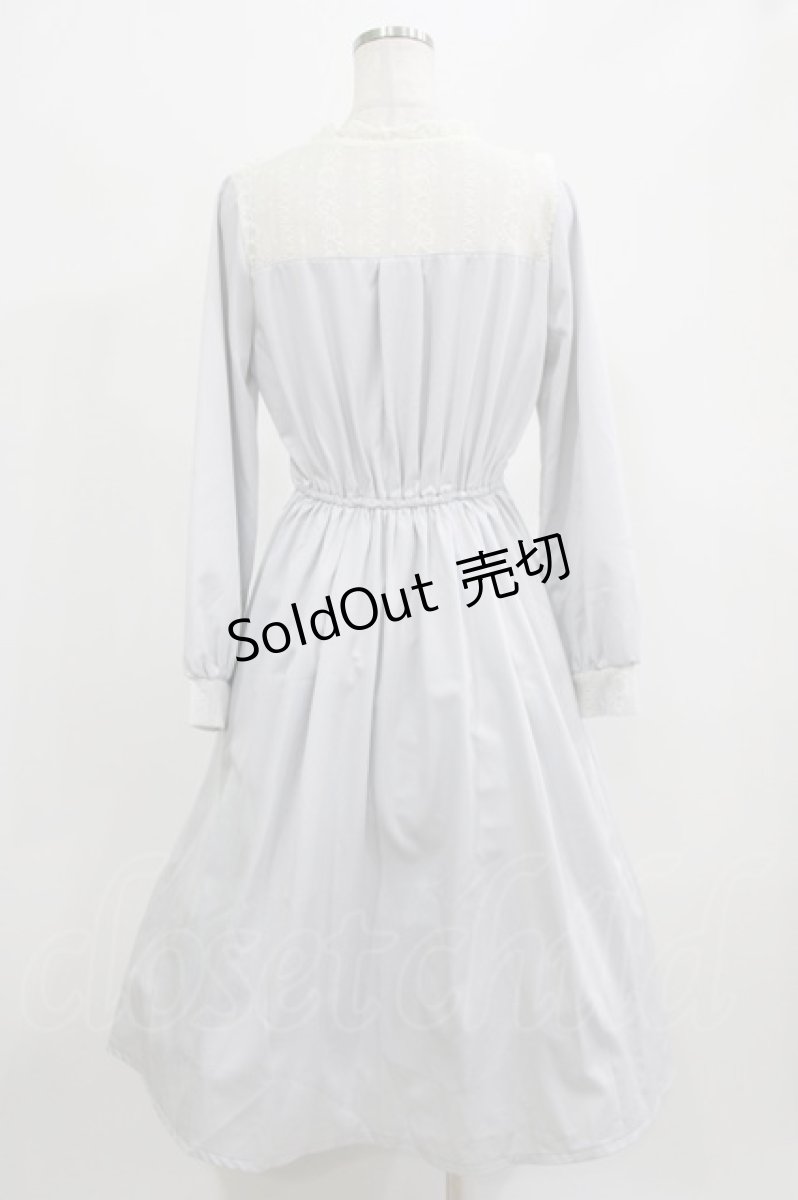 画像3: axes femme kawaii / ヨークレース切替ワンピース M ブルー H-26-02-23-016-AX-OP-NS-ZH (3)