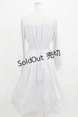 画像3: axes femme kawaii / ヨークレース切替ワンピース M ブルー H-26-02-23-016-AX-OP-NS-ZH