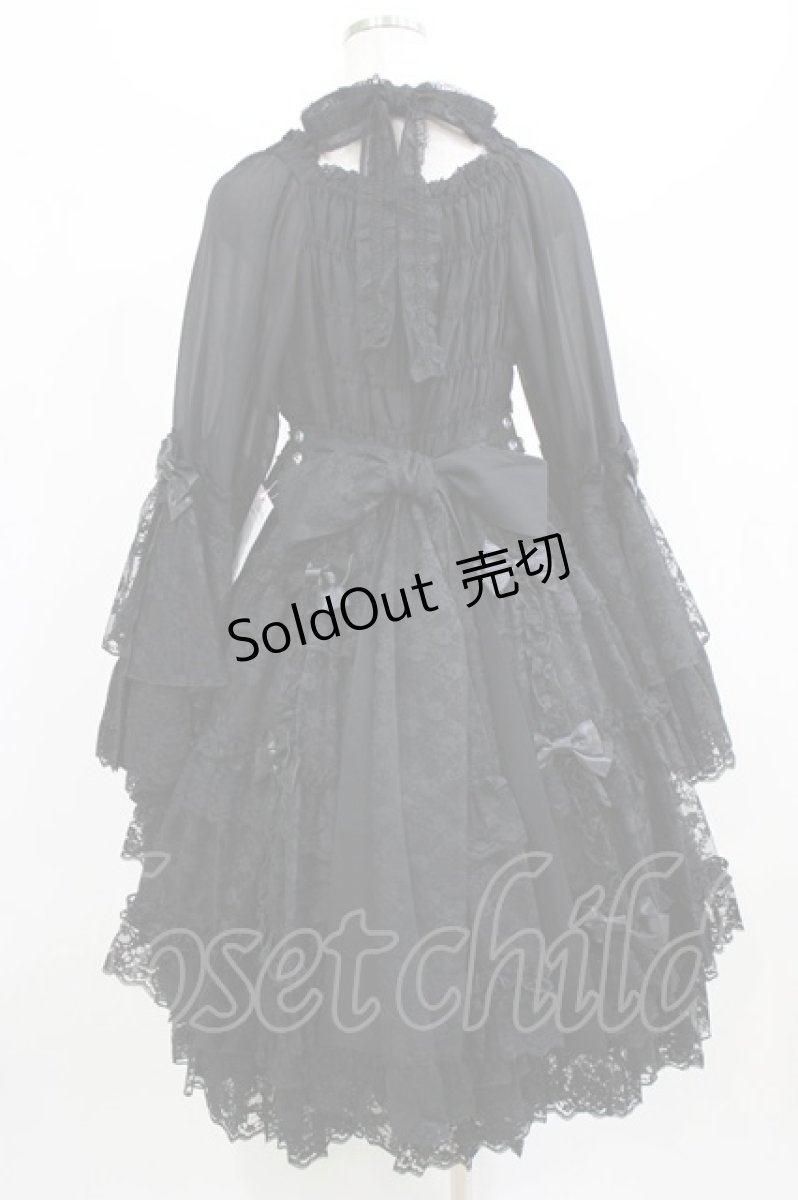 画像3: metamorphose / 【プラスサイズ】追憶の姫君ドレス プラスサイズ ブラック H-26-02-23-002-ME-OP-NS-ZH (3)