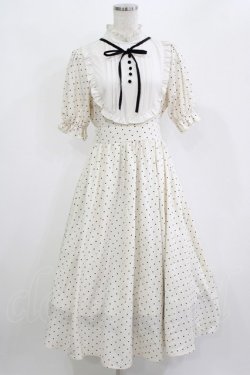 画像1: m petit by misako / ナシジミズタマキリカエワンピース S オフ H-26-02-23-017-LO-OP-NS-ZH