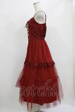 画像2: axes femme / コルセット風編上ジャンスカ M レッド H-26-02-23-018-AX-OP-NS-ZH