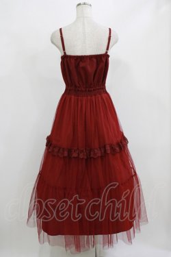 画像3: axes femme / コルセット風編上ジャンスカ M レッド H-26-02-23-018-AX-OP-NS-ZH