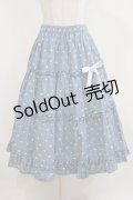 Nile Perch / ハート刺繍フリルスカート Free ブルー H-26-02-23-019-LO-SK-NS-ZH
