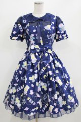 Angelic Pretty / SPACE TOYSワンピース Free ネイビー H-26-02-23-003-AP-OP-NS-ZH
