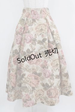 画像1: Kurumi Collaboration / TT*KRゴブランロングスカート M ベージュ H-26-02-24-026-GO-SK-NS-ZH