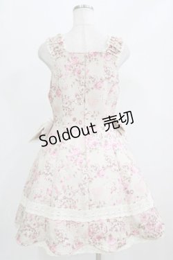 画像3: BABY,THE STARS SHINE BRIGHT / くまちゃんブーケ柄ゴブランジャンパースカート Free 生成り H-26-02-24-003-BA-OP-NS-ZH