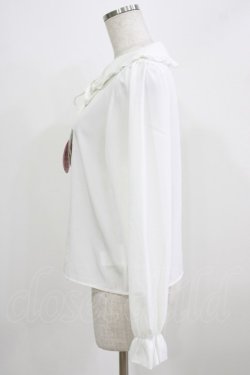 画像2: majoretty / はーちゃん/MRフリルエリブラウス L オフ H-26-02-24-041-GO-BL-NS-ZH