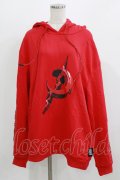 PINKSPINK / occult symbol hoodie M レッド H-26-02-24-1001-PU-TO-KB-ZH