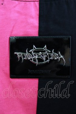 画像4: PINKSPINK / cat devil loose tee L ブラック×ピンク H-26-02-24-1003-PU-TO-KB-ZH