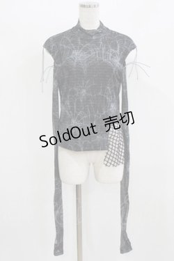 画像1: BLOOD SUPPLY（海外ブランド） / Spiderweb Long sleeve tops M ブラック H-26-02-24-1006-GO-TO-KB-ZH