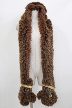 画像1: QOOZA / 「ディズニーツイステッドワンダーランド」ファーハット[SAVANACLAW]  ブラウン H-26-02-24-1011-PU-AC-KB-ZH