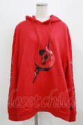 PINKSPINK / occult symbol hoodie L レッド H-26-02-24-1002-PU-TO-KB-ZH