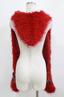 画像2: QOOZA / 「ディズニーツイステッドワンダーランド」ファーハット[HEARTSLABYUL]  レッド H-26-02-24-1014-PU-AC-KB-ZH