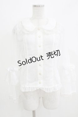 画像1: BABY,THE STARS SHINE BRIGHT / Le Palais du Miroirレースブラウス Free オフ H-26-02-24-054-BA-BL-NS-ZH