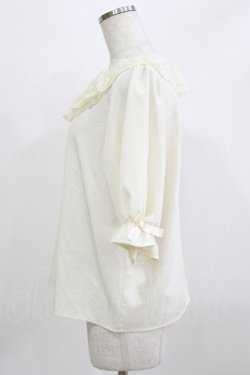 画像2: m petit by misako / MSKデシンレースエリブラウス M 生成り H-26-02-24-055-LO-BL-NS-ZH