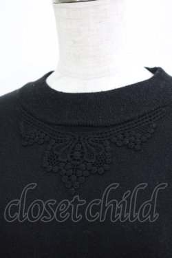 画像4: Kurumi Collaboration / 袖フェザーニットプルオーバー L ブラック H-26-02-24-056-GO-TO-NS-ZH