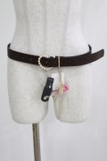 m petit by misako / サンリオキャラクターズコラボ AMハートバックルベルト  ブラウン H-26-02-24-068-LO-ZA-NS-ZH