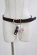 画像1: m petit by misako / サンリオキャラクターズコラボ AMハートバックルベルト  ブラウン H-26-02-24-068-LO-ZA-NS-ZH (1)