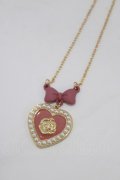 m petit by misako / AM*NIPLハートネックレス  ピンク H-26-02-24-069-LO-AC-NS-ZH