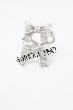 画像1: BABY,THE STARS SHINE BRIGHT / ダブルリボンリング 13号 シルバー925 H-26-02-24-072-BA-AC-NS-ZH