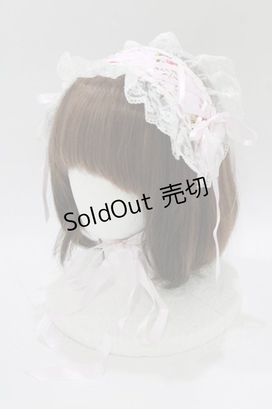 画像1: BABY,THE STARS SHINE BRIGHT / シュガーブーケ柄ロココヘッドドレス  ピンク H-26-02-24-078-BA-AC-NS-ZH (1)