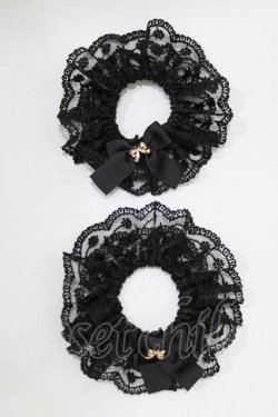 画像1: m petit by misako / TT*AM2Pシュシュ  ブラック H-26-02-24-079-LO-ZA-NS-ZH