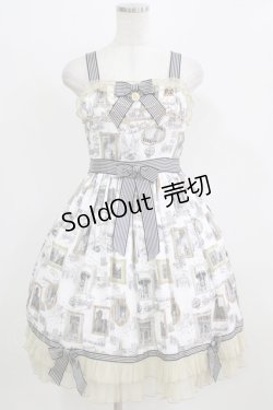 画像1: BABY,THE STARS SHINE BRIGHT / Roman Sweet Secret柄Audreyジャンパースカート Free オフ白 H-26-02-24-007-BA-OP-NS-ZH