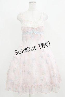 画像1: ALICE and the PIRATES / オフィーリアブーケ〜花に葬られた夜〜柄ジャンパースカートI Free ピンク H-26-02-24-009-PA-OP-NS-ZH