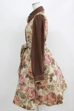 画像2: Kurumi Collaboration / ゴブラン切替ワンピース L ベージュ H-26-02-24-002-GO-OP-NS-ZH